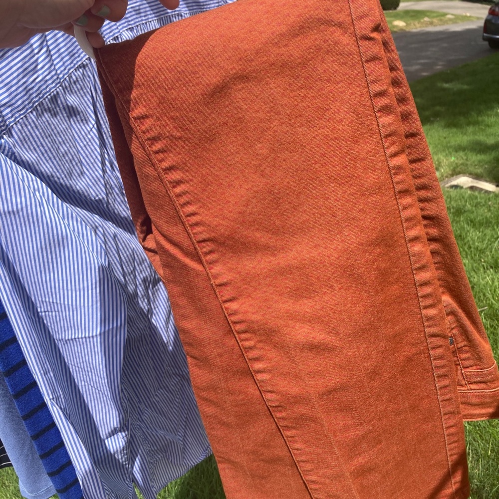 Prana orange jeans size 8